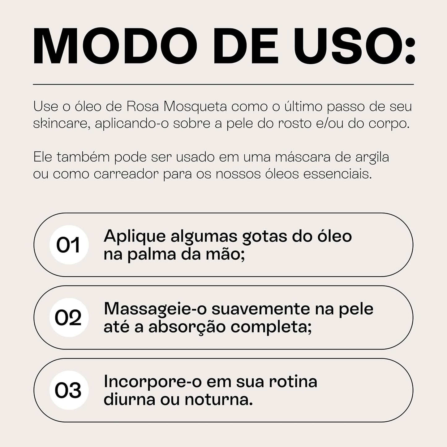 Óleo de Rosa Mosqueta - Puro, Uniformizador, Hidratante e Antioxidante - Para Manchas, Rugas, Estrias e Melhor Elasticidade - Uso Facial, Oleo Corporal e Cabelos - 100% Pura Natural Vegano - 30 mL Beauts