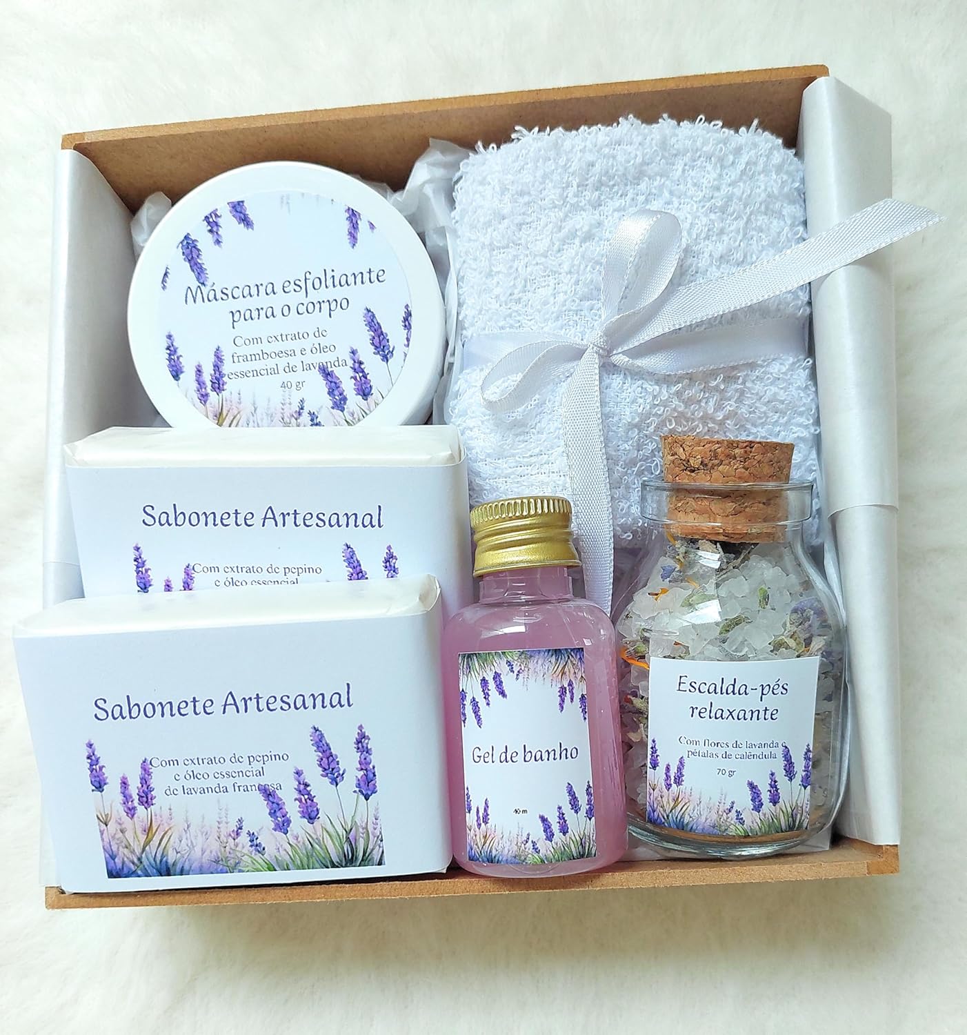 Kit Presente feminino Autocuidado - kit Lavanda