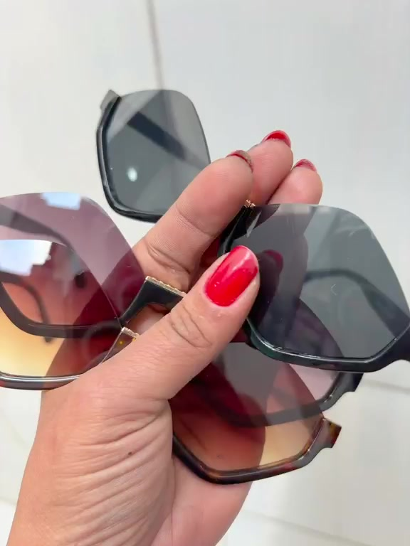 Óculos de Sol Feminino Gatinho Premium – Lente Degradê, Várias Cores