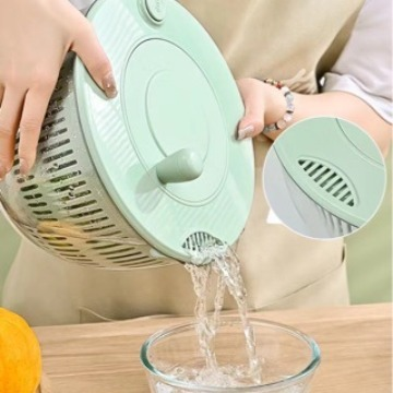 Centrífuga De Salada Secador Verduras Manual 5 Litros