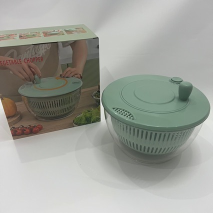 Centrífuga De Salada Secador Verduras Manual 5 Litros