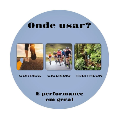 Cinto Porta Número Para Corrida Triathlon Ciclismo Gel Carbo
