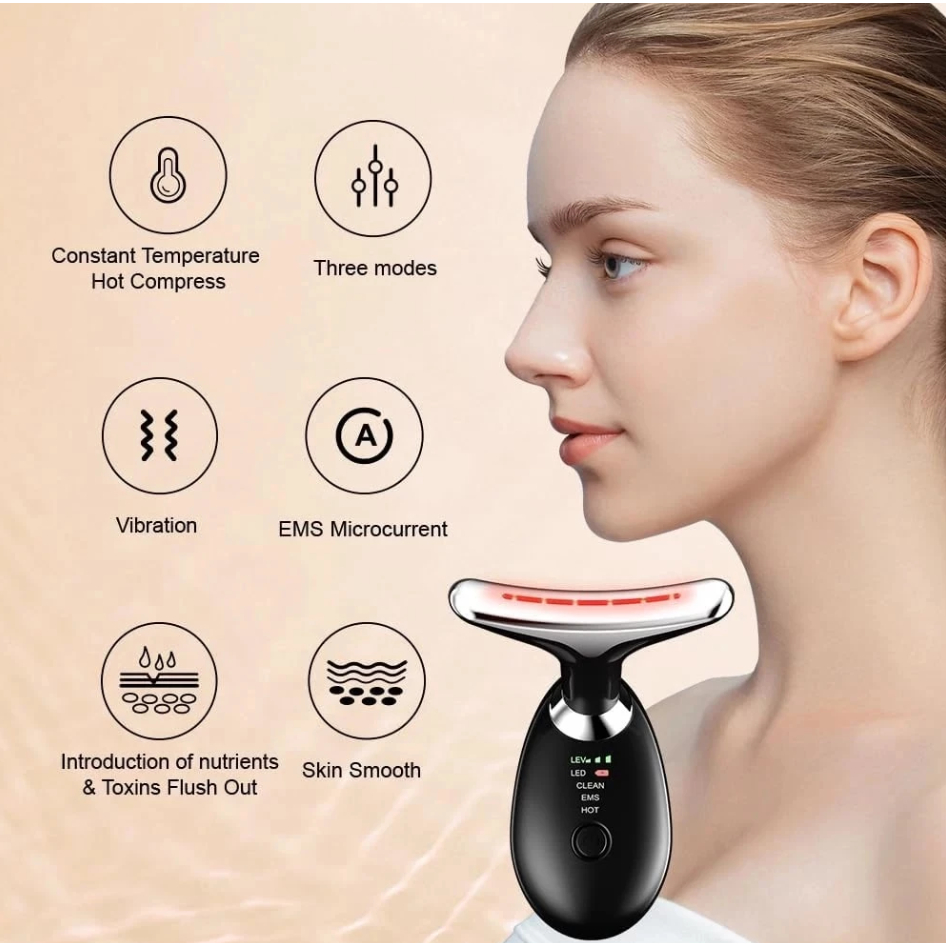 Massageador Golfinho para Tratamento Rejuvenescedor Anti-idade com LED Fototerapia