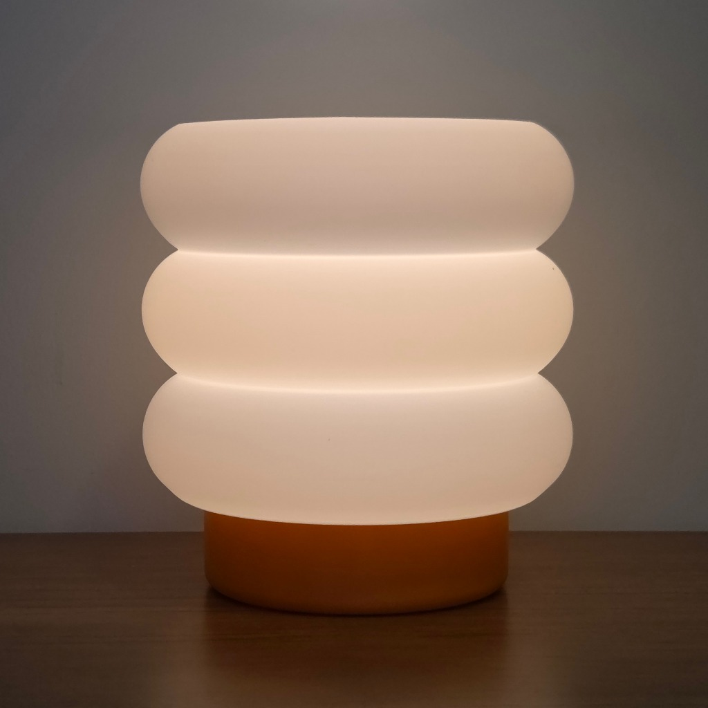 Luminária e Abajur Mini Nuvem para Mesa Quarto Escritório com Lâmpada LED