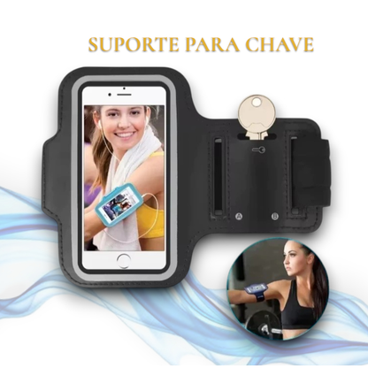 Braçadeira Suporte De Celular Capa De Braço Corrida Treino Caminhada Academia Bicicleta Bike