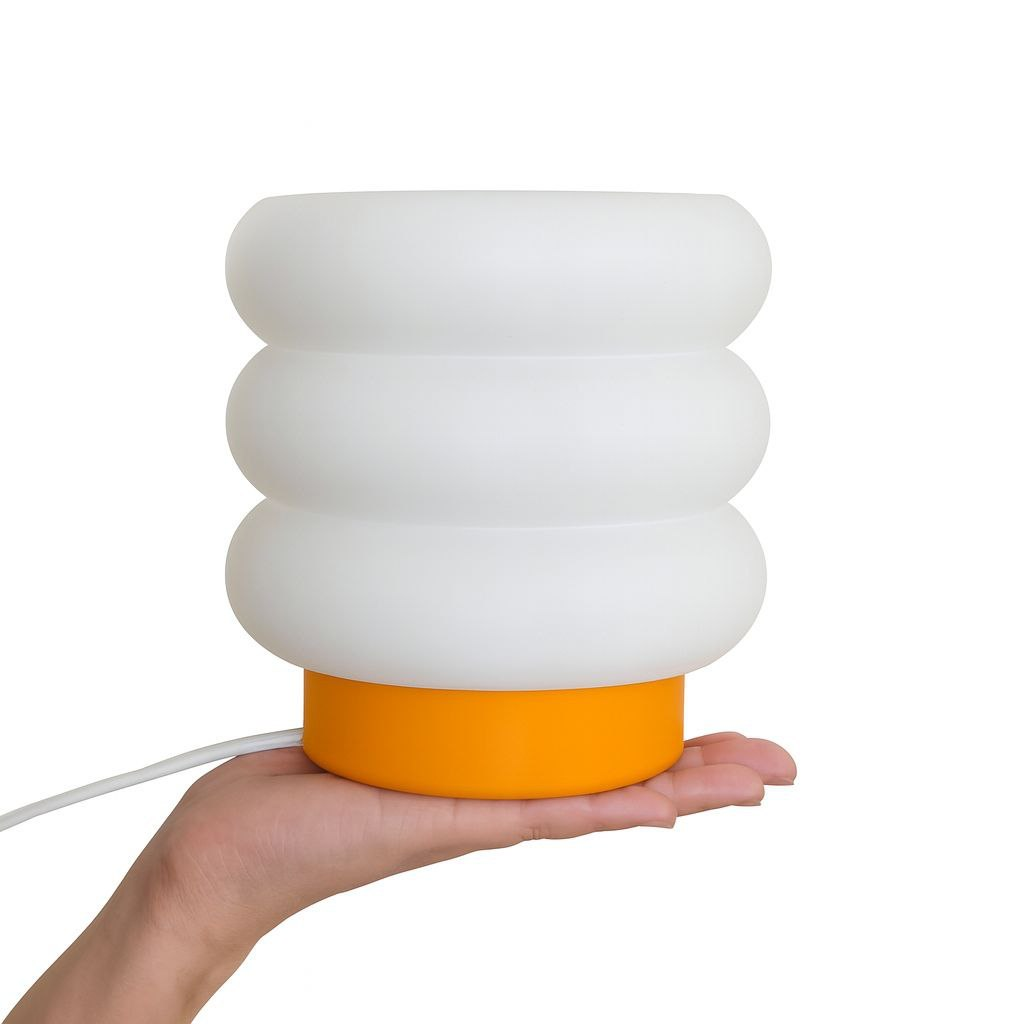 Luminária e Abajur Mini Nuvem para Mesa Quarto Escritório com Lâmpada LED