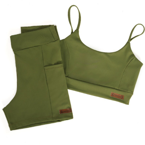 Conjunto Fitness Feminino de Poliamida