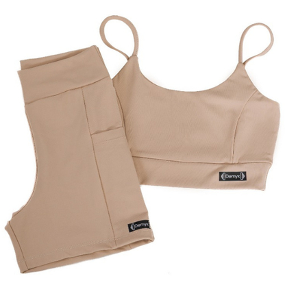 Conjunto Fitness Feminino de Poliamida
