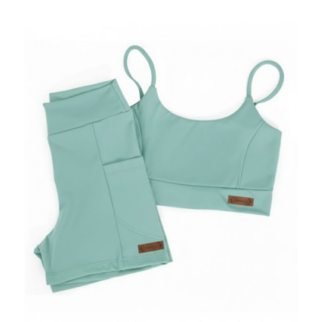 Conjunto Fitness Feminino de Poliamida