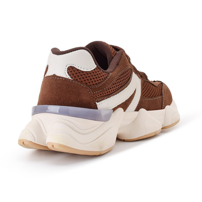 Tênis Feminino Esportivo Sneacker Chunky Academia Marrom Terra