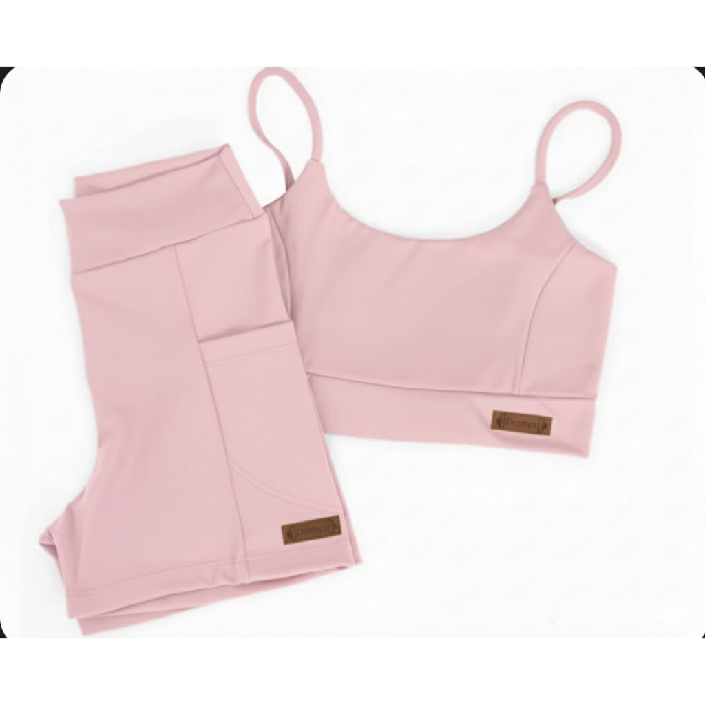 Conjunto Fitness Feminino de Poliamida