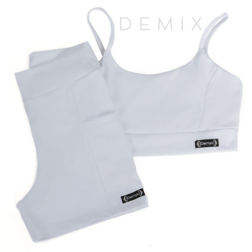 Conjunto Academia Corrida Treino Poliamida Zero Transparência shorts e Top de Alça