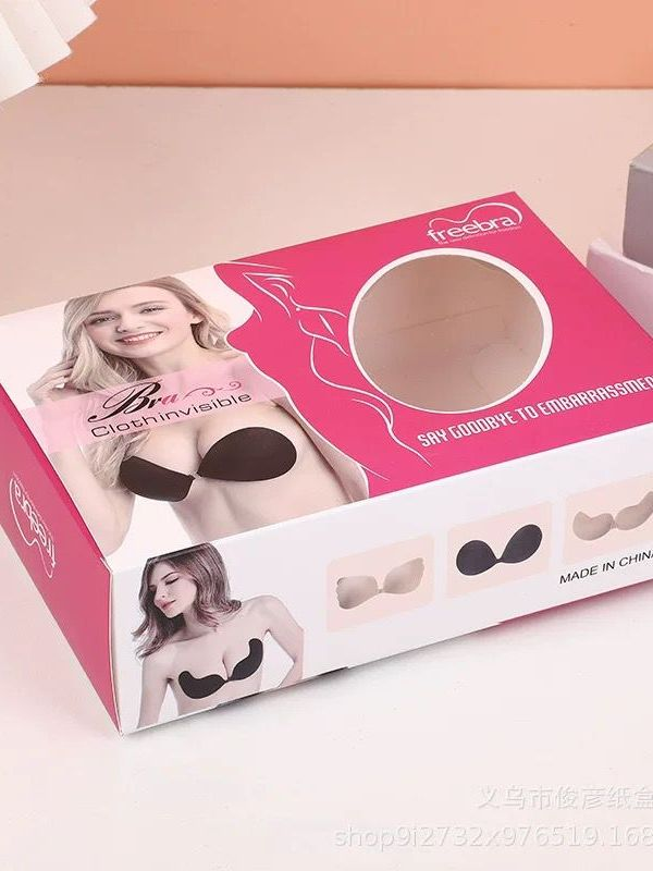 Sutiã Invisível Push-Up-Copo Sem Alça Autoadesivo Confortável Reutilizável| Ideal para Vestidos