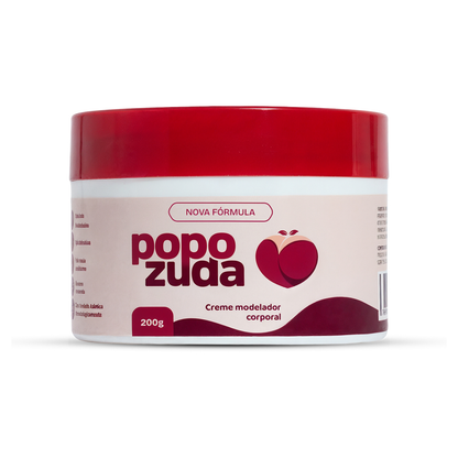 Popozuda Creme Corporal Termoativo para Estrias e Celulite 200g | Efeito Aquecimento