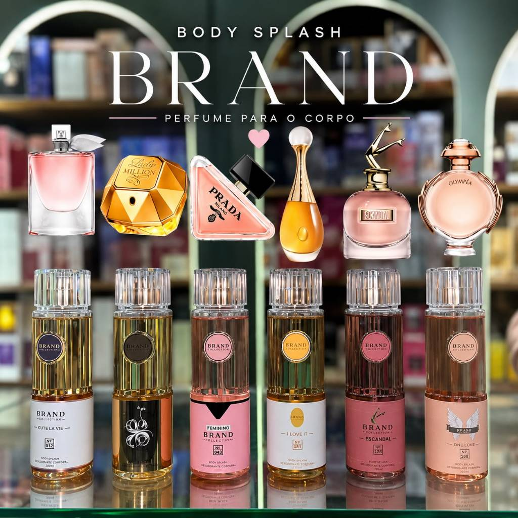 Brand Collection Body Splash 250 Ml Feminino e Mascilino