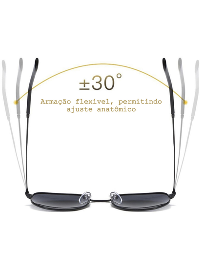 óculos de sol hexagonal masculino feminino com lente preta escura armação metal geométrico blogueira
