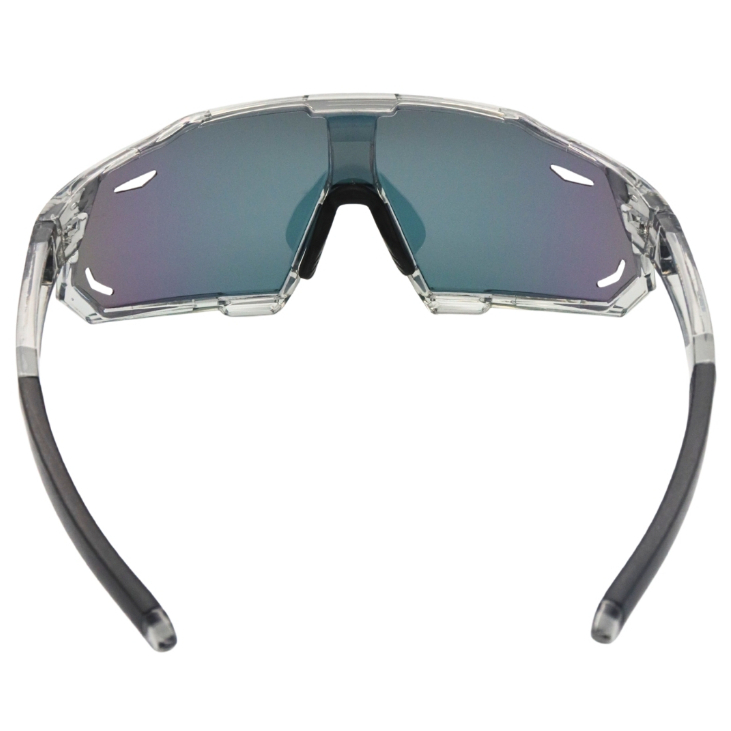 Óculos Esportivo Polarizado Premium Cinza Rose Espelhado Tendencia Blogueira Corrida Fitness uv400