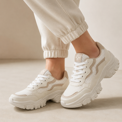 Tênis Feminino Chunky Tratorado Minimalista Solado Alto Dia a Dia-Promoção Envio Relâmpago