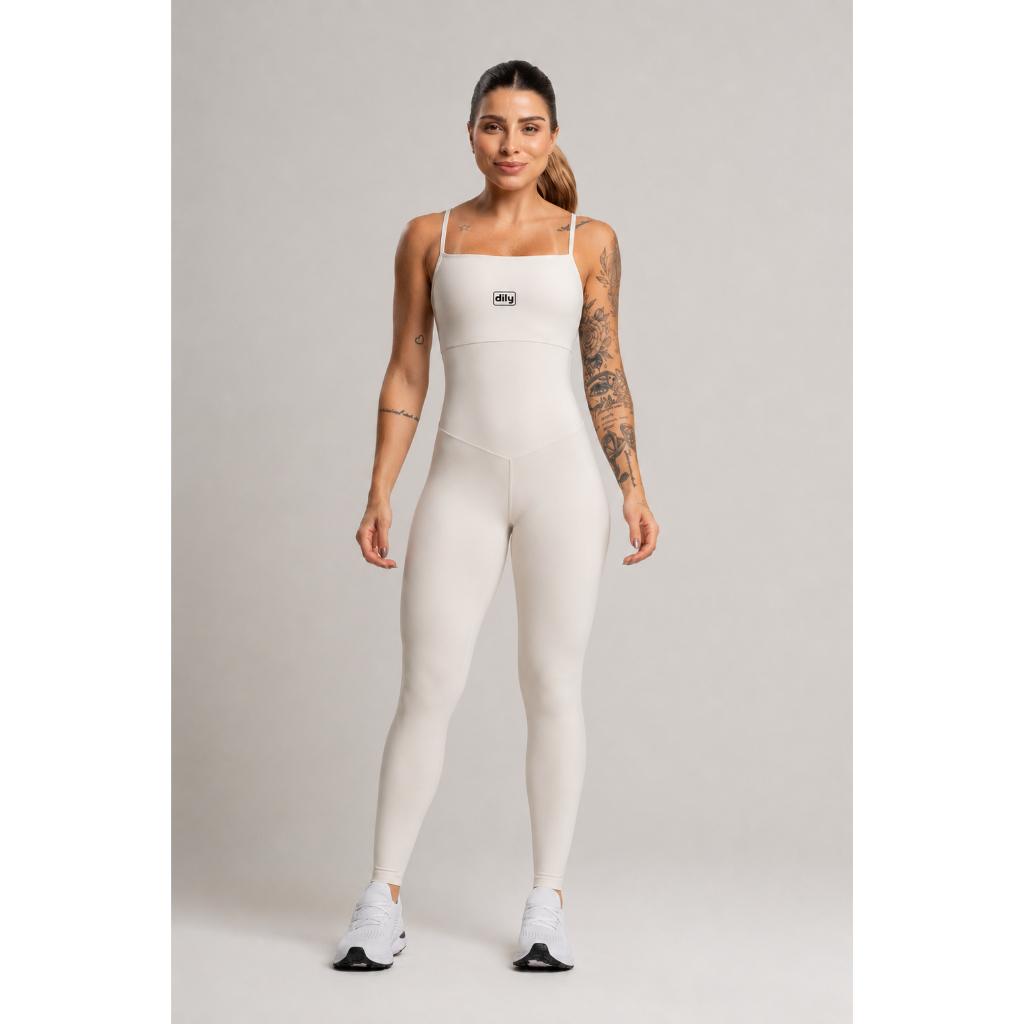 Macacão Fitness Feminino em Poliamida com Proteção UV50