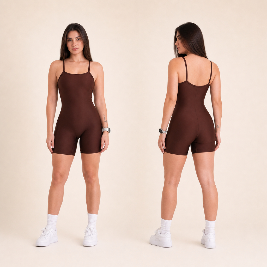 Macaquinho Fitness Feminino em Suplex Premium