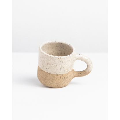 Caneca serena 100ml de Cerâmica Artesanal | Xícara para Café | Presente Criativo de Natal