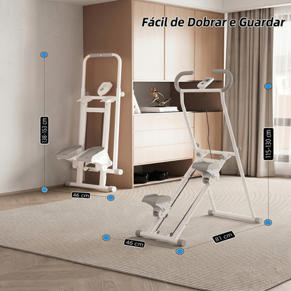 Simulador De escada e Caminhada para casa Dobrável suportar 150KG Escalador Treino Em Casa