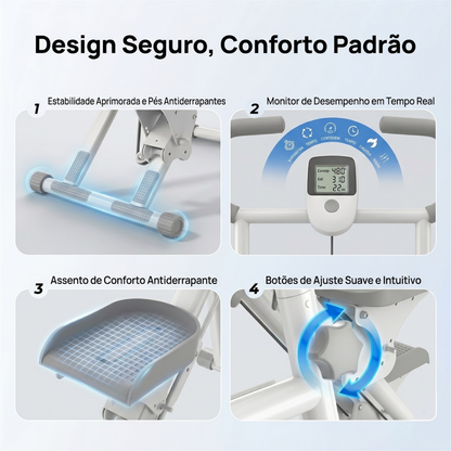 Simulador De escada e Caminhada para casa Dobrável suportar 150KG Escalador Treino Em Casa