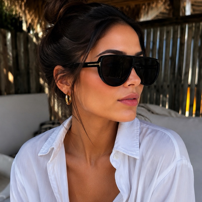 Óculos de Sol Feminino Estilo Máscara UV400