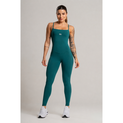 Macacão Fitness Feminino em Poliamida com Proteção UV50