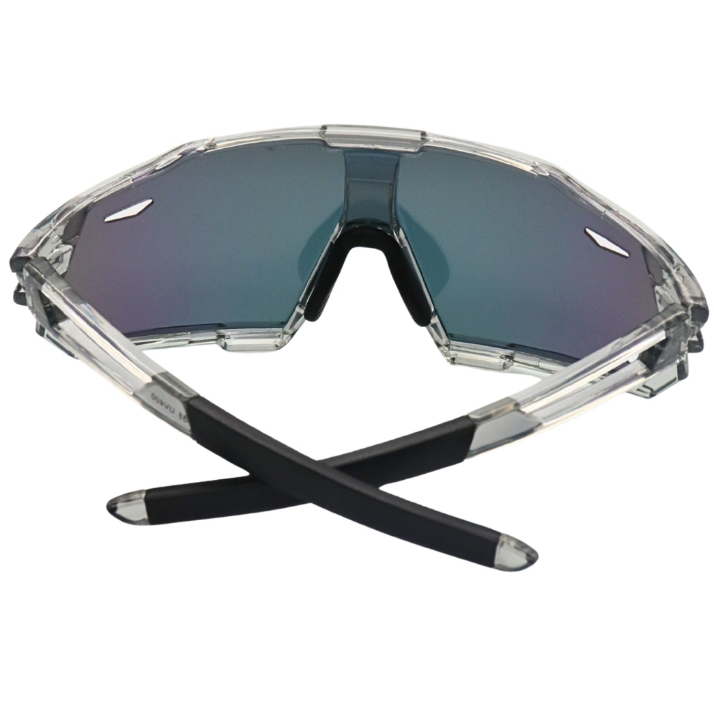 Óculos Esportivo Polarizado Premium Cinza Rose Espelhado Tendencia Blogueira Corrida Fitness uv400