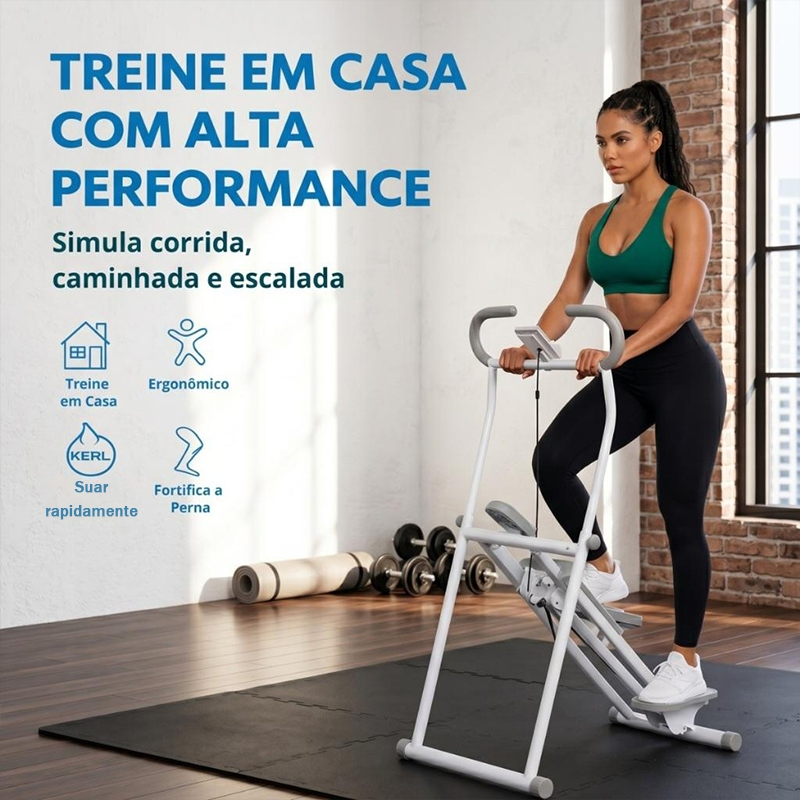 Simulador De escada e Caminhada para casa Dobrável suportar 150KG Escalador Treino Em Casa