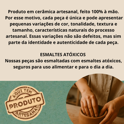 Xícara Coração com Pires Cerâmica 120ml Café Chá Mesa Posta Luxo Louça Artesanal Decoração Café Amor