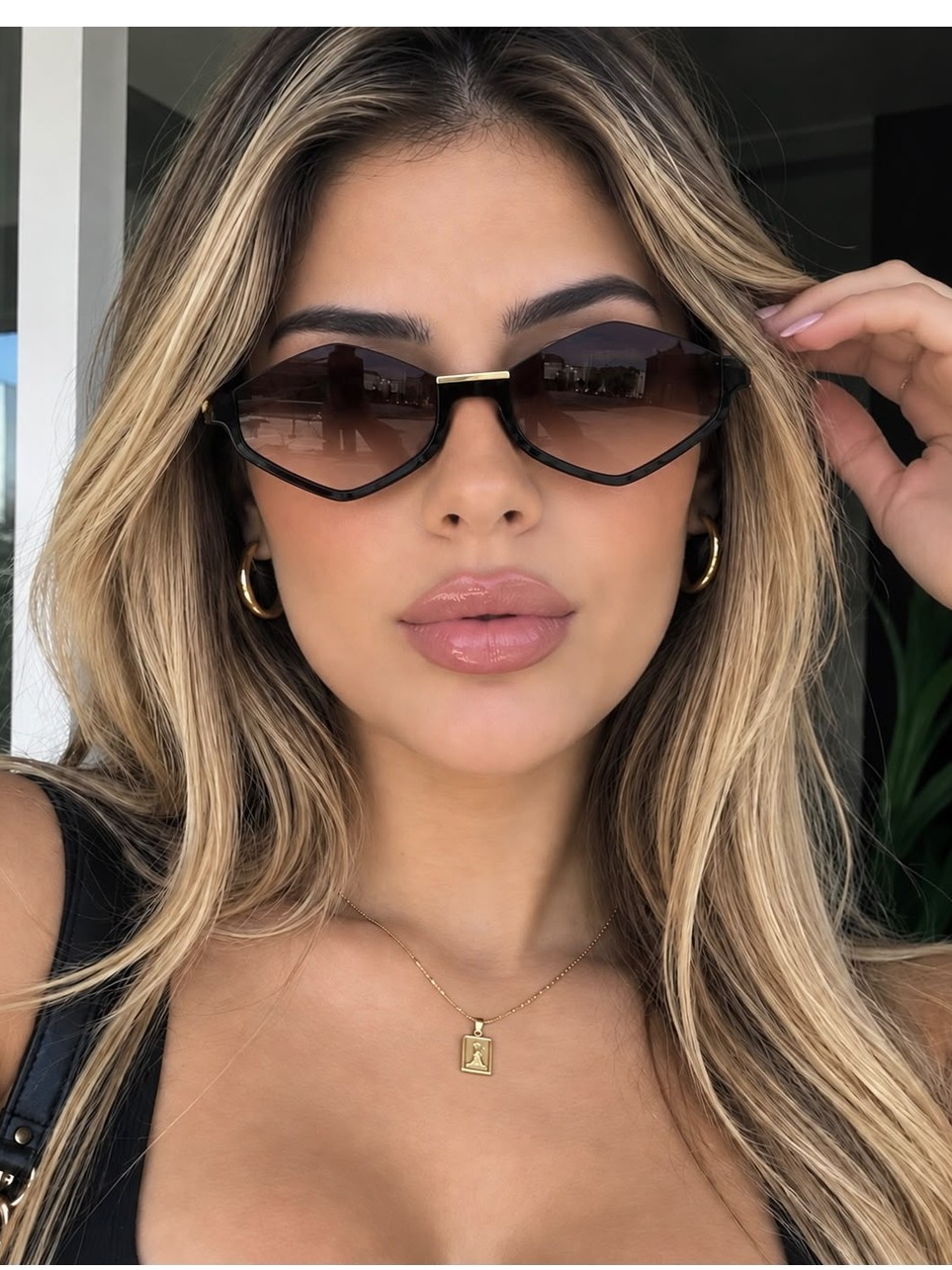 Óculos de Sol Feminino Gatinho Premium – Lente Degradê, Várias Cores