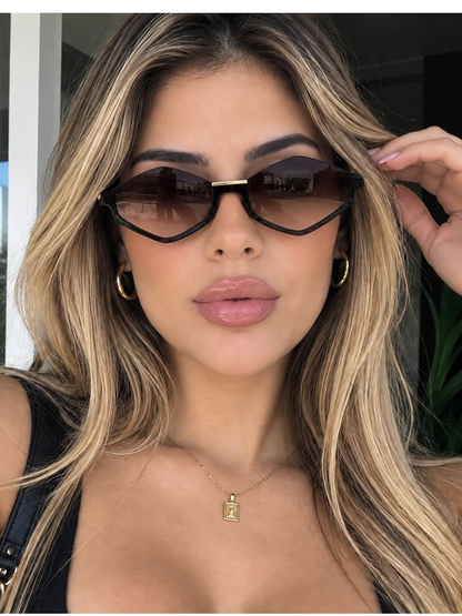 Óculos de Sol Feminino Gatinho Premium – Lente Degradê, Várias Cores
