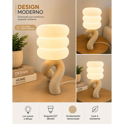 Luminária de Mesa Design Moderno