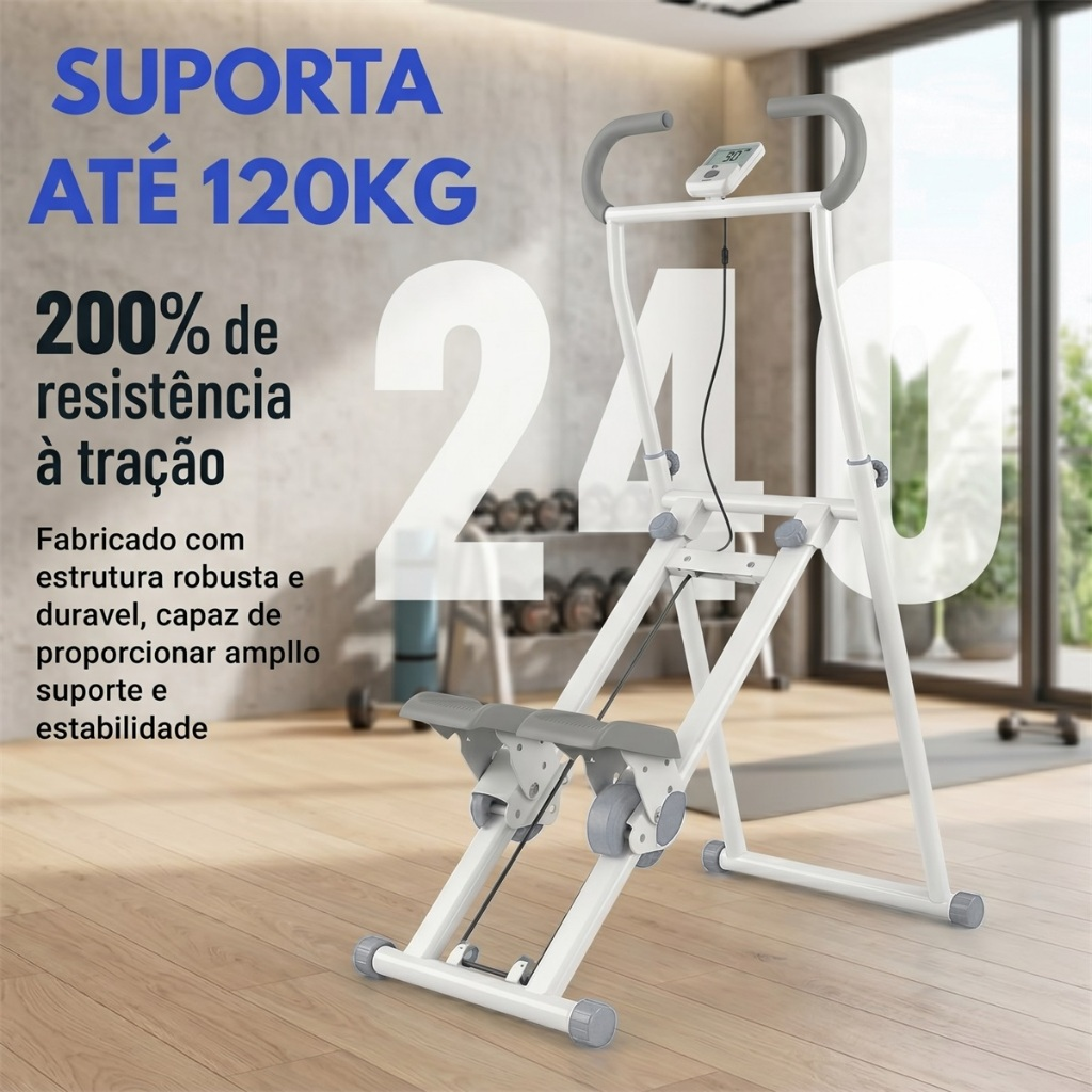 Simulador De escada e Caminhada para casa Dobrável suportar 150KG Escalador Treino Em Casa