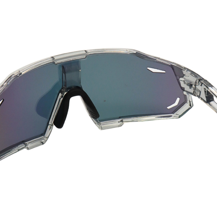 Óculos Esportivo Polarizado Premium Cinza Rose Espelhado Tendencia Blogueira Corrida Fitness uv400
