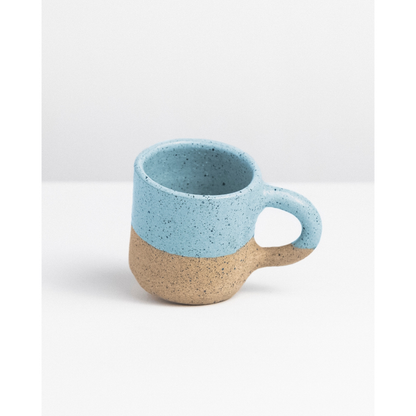 Caneca serena 100ml de Cerâmica Artesanal | Xícara para Café | Presente Criativo de Natal