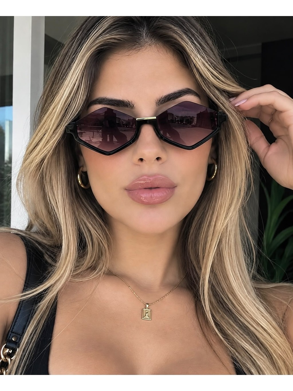 Óculos de Sol Feminino Gatinho Premium – Lente Degradê, Várias Cores