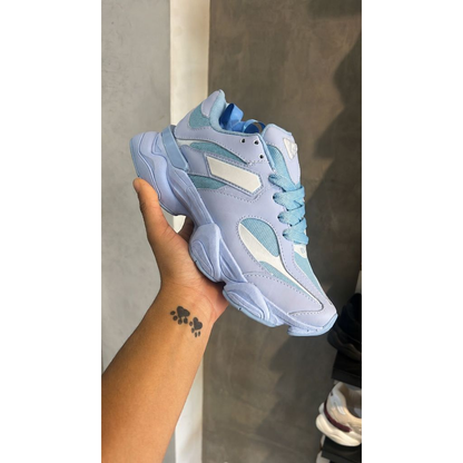 Tenis Feminino 9060 Casual Marrom Chunky Solado Robusto Retro Confortavel Urbano