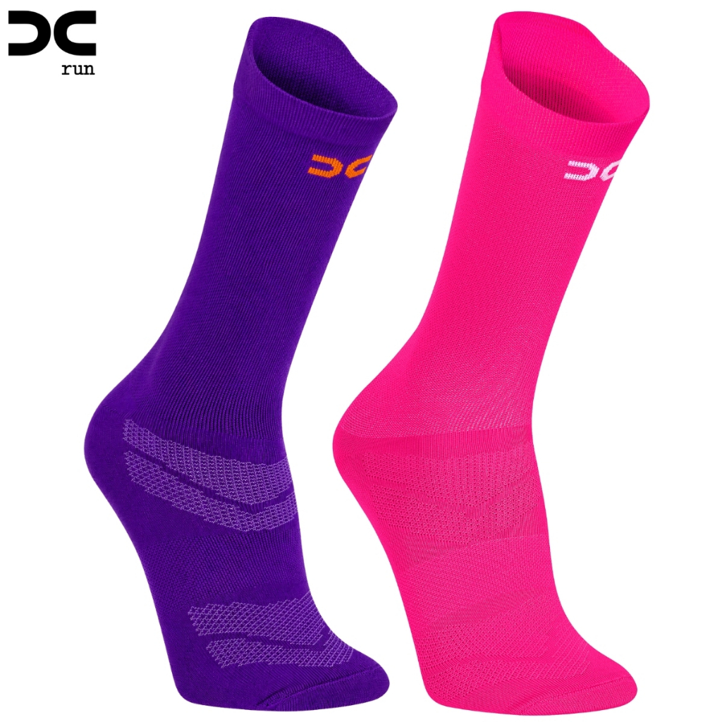 Kit 2 pares de Meia Esportiva de Poliamida para Corrida e Treino