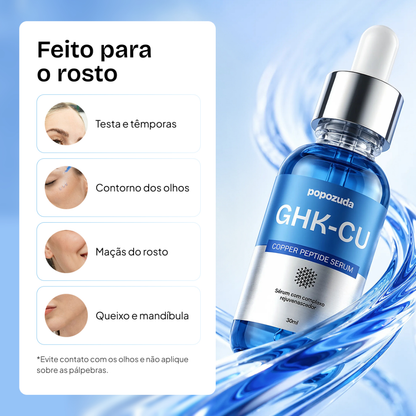 Sérum Facial GHK-CU Popozuda 30ml | Peptídeo de Cobre + Exossomos