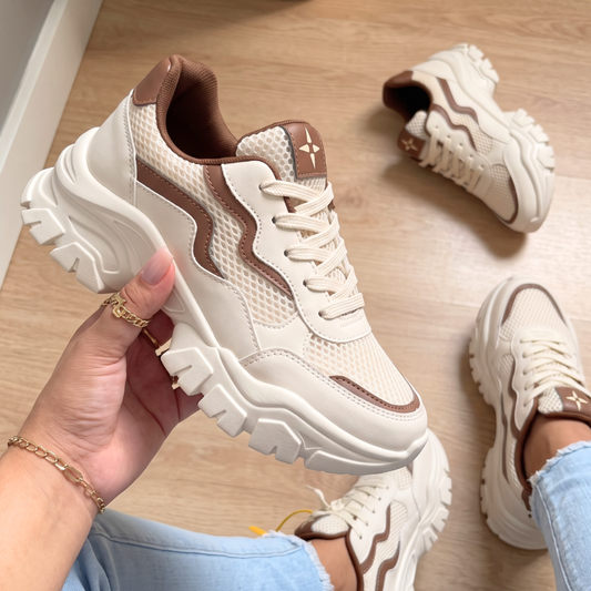 Tênis Feminino Chunky Tratorado Minimalista Solado Alto Dia a Dia-Promoção Envio Relâmpago