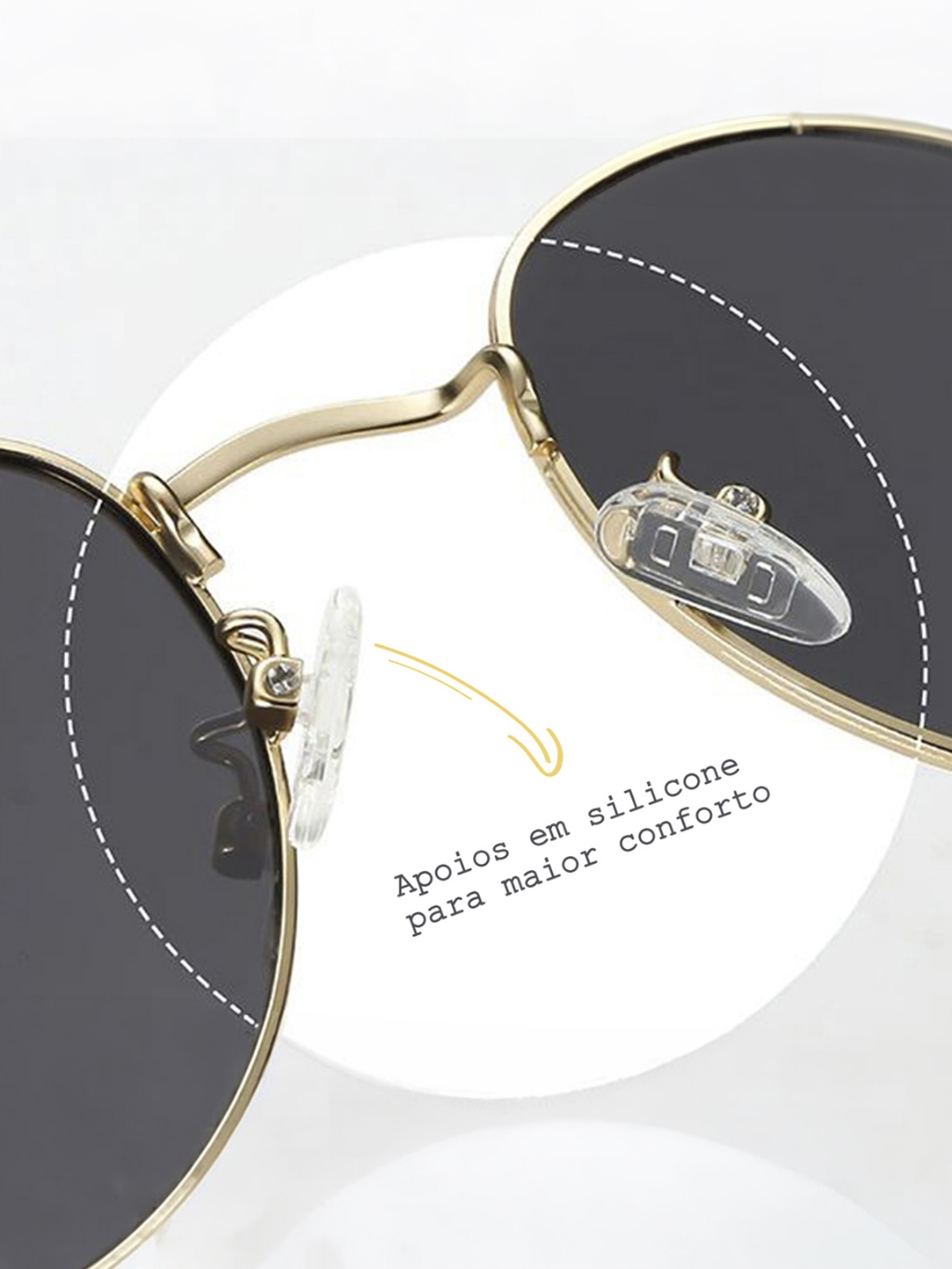 óculos de sol hexagonal masculino feminino com lente preta escura armação metal geométrico blogueira