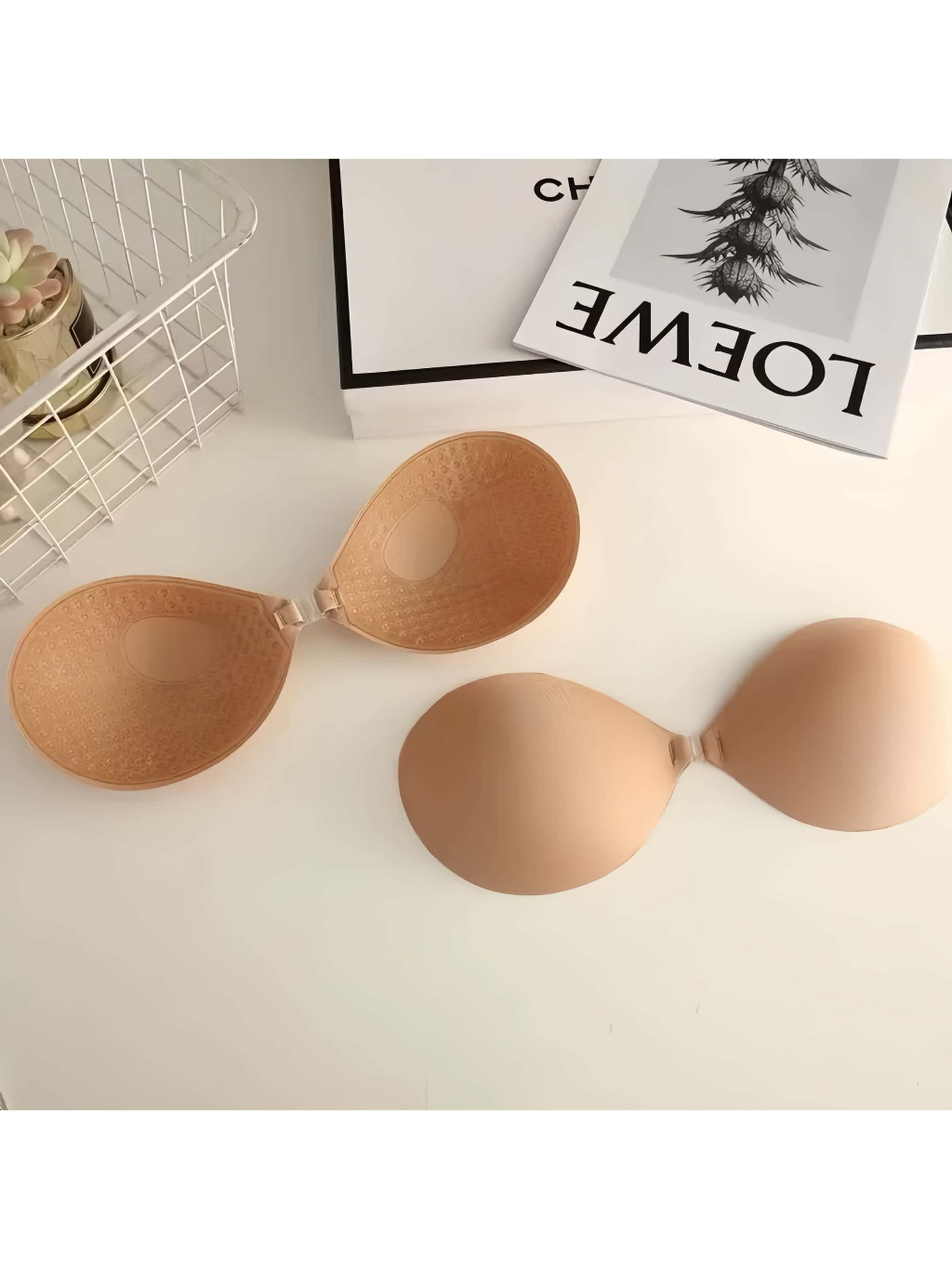 Sutiã Invisível Push-Up-Copo Sem Alça Autoadesivo Confortável Reutilizável| Ideal para Vestidos