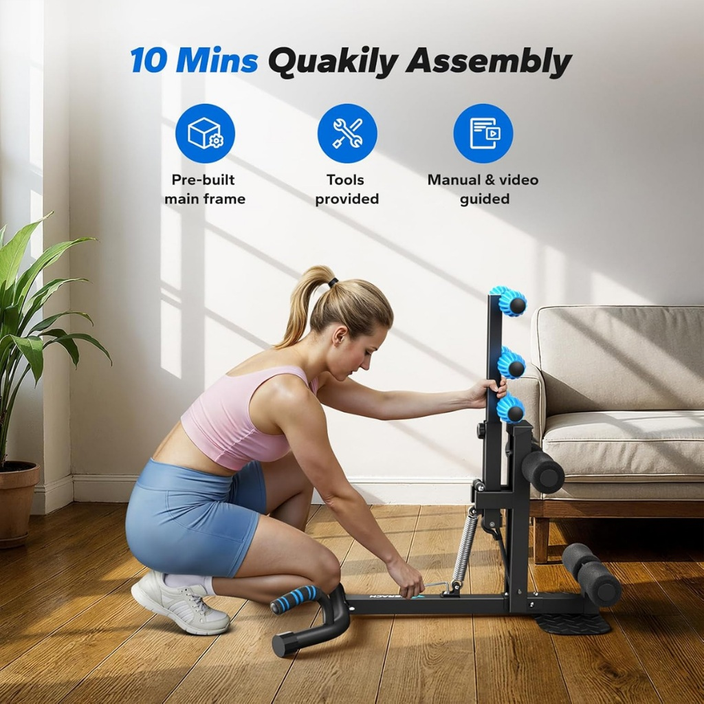 Máquina de Agachamento Profundo Ajustável | Exercícios de Núcleo e Pernas e glúteos
