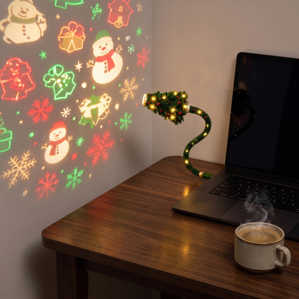 Iluminação De Sala Festiva , Projetor De Decoração De Festas De Fim De Ano , Luz De Natal LED HD Com Design
