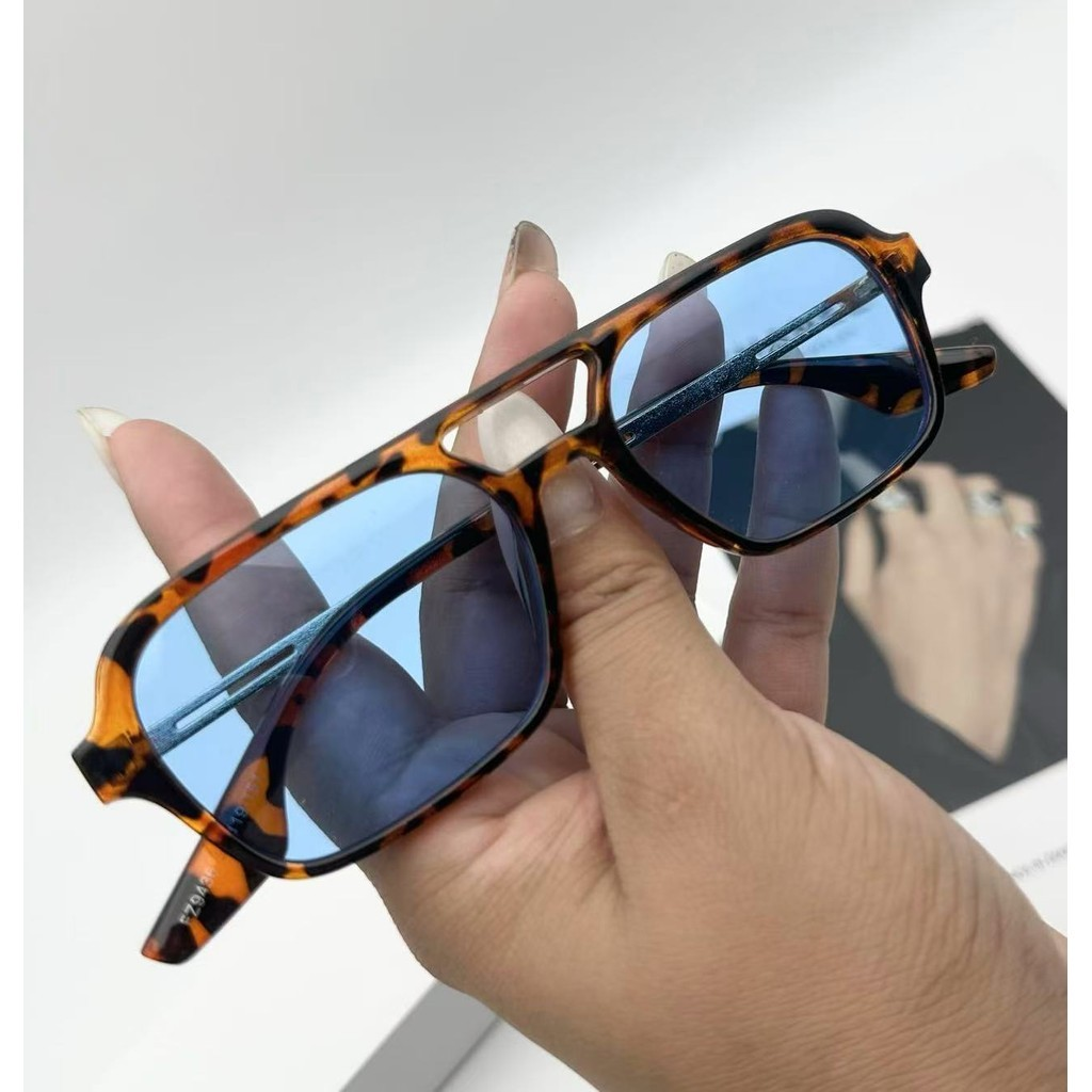 Óculos de sol haste metal elegantes retroe feminino masculino 333