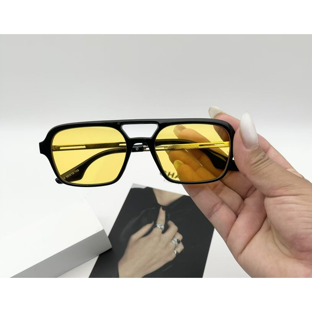 Óculos de sol haste metal elegantes retroe feminino masculino 333