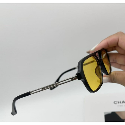 Óculos de sol haste metal elegantes retroe feminino masculino 333